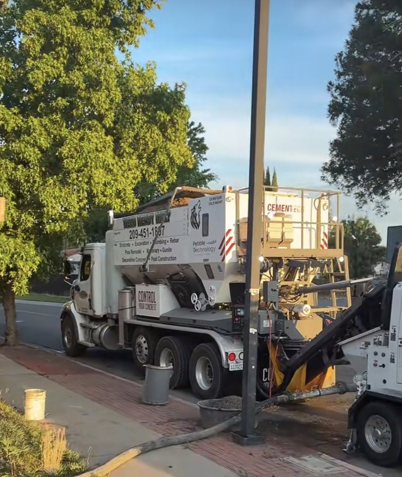 CG Concrete Materials volumetric mixer truck
