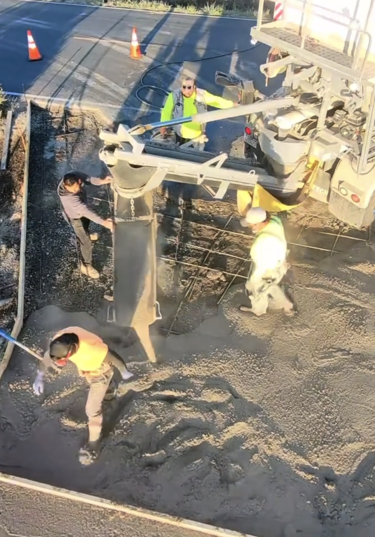 CG Concrete volumetric mixer at jobsite